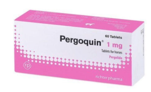 Pergoquin (pergolide) tablets used to treat Equine Cushing's disease