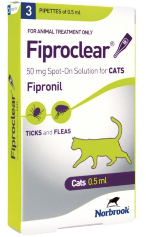 fiproclear spot on cats
