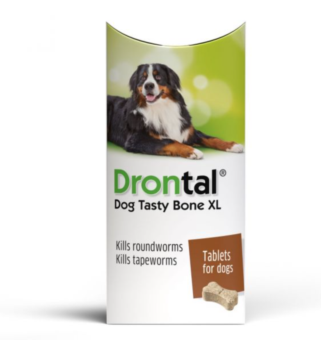 Drontal Tasty Bone XL Wormer Tablets For Large Dogs Over 20kg Cura