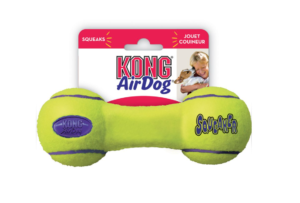 kong airdog squeaker dumbbell dog toy