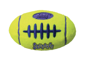 kong airdog football squeaker dog toy