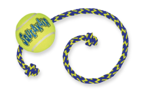 kong squeakair ball with rope