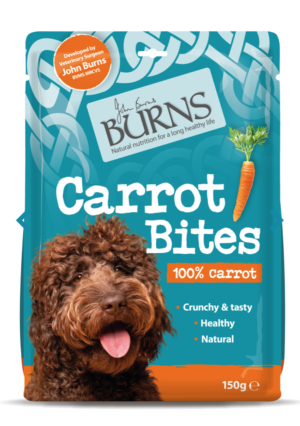burns carrot bite dog treats