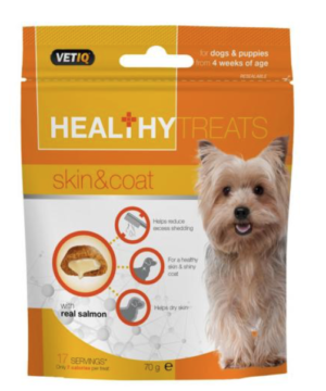 vetiq healthy treats skin and coat dog
