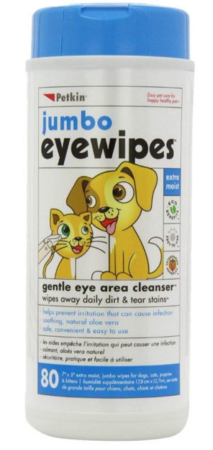 petkin jumbo eye wipes