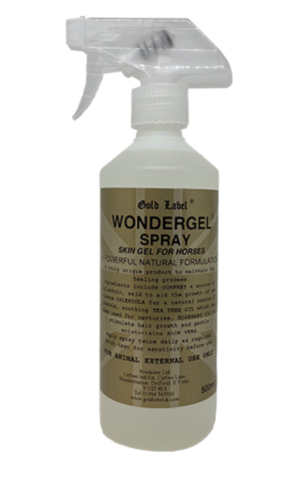 gold label wondergel spray for horses