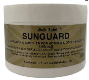 sun guard sunblock for horses and dogs