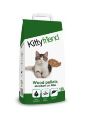 kitty friend wood pellet cat litter