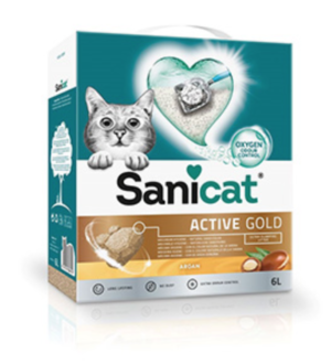 sanicat active gold cat litter