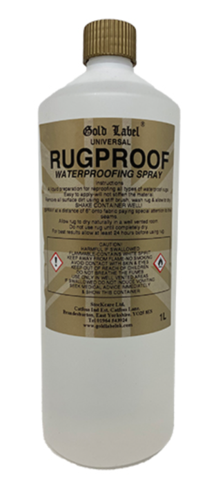 gold label rug proof spray horses