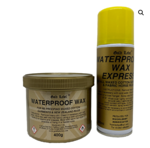 gold label waterproof wax for horse rugs