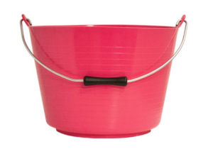 red gorilla tubtrugs flexible bucket with handle