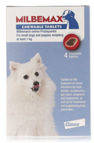 milbemax chewable tablets for dogs and puppies