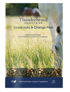 thunderbrook grass nut and orange peel horse treats