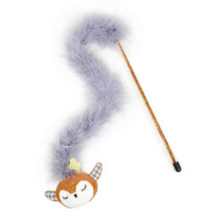 reindeer tinsel cat teaser toy