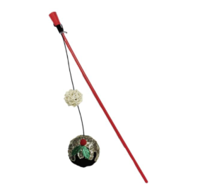 christmas pudding teaser cat toy