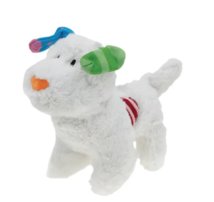 snowman and snowdon squeaky dog toy