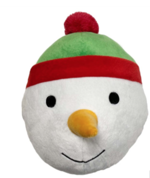 snowman head dog toy