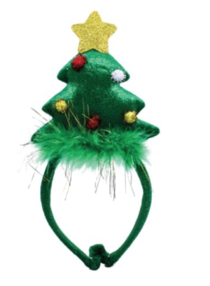 christmas tree headband for dogs