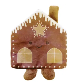 gingerbread crinkle dog toy