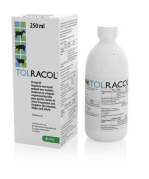 tolracol oral solution for pigs, cattle and sheep