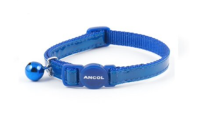 ancol gloss cat collar in blue