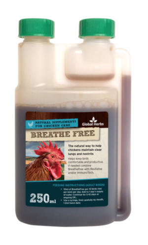 global herbs breathe free for chickens