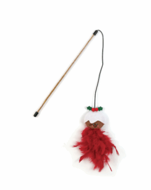 Christmas Pudding Teaser Cat Toy