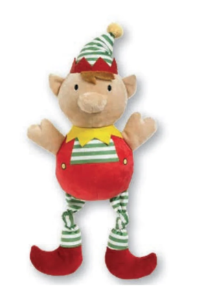 elf squeaky dog toy