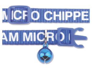 i am microchipped cat collar