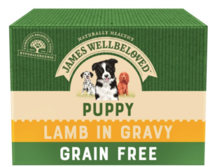 james wellbeloved lamb grain fre puppy food pouches