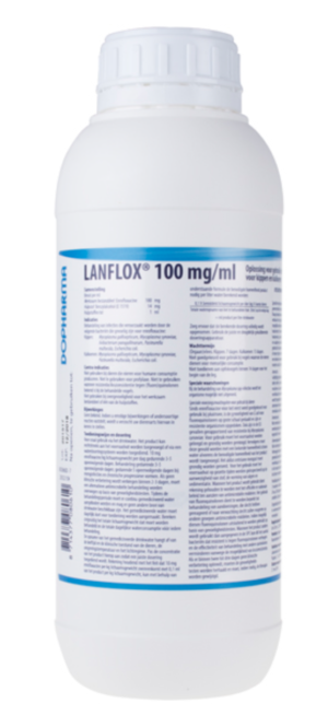 lanflox antibiotic licensed for use in chickens and turkeys