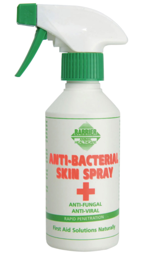 barrier anti-bacterial skin spray for horses