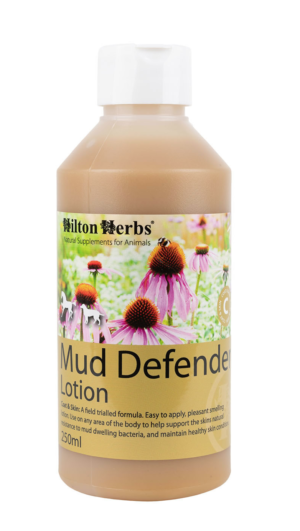 hilton herbs mud defender lotion which is great for treating sore and abraded skin