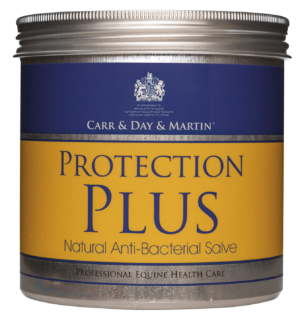 metal tin of carr & day & martin protection plus for horses