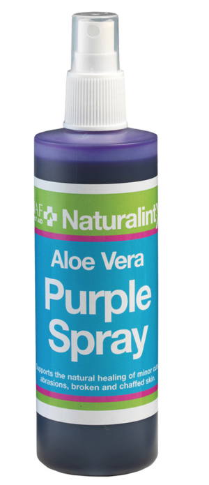 naf purple spray for horses in a 240 ml spray bottle