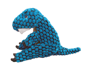 kong dynos dog toy blue t-rex