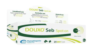 pack of 25 pipettes of douse spot on seb for cats and dogs