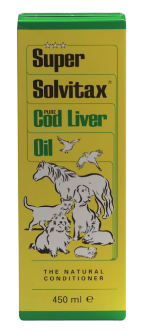 450 ml bottle of super solvitax cod liver oil