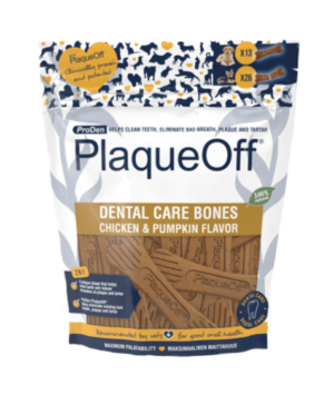 chicken and pumpkin flavour plaque off dental bones