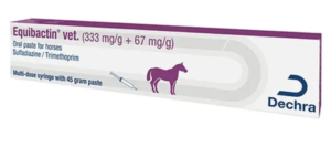 tube of equibactin oral paste for horses