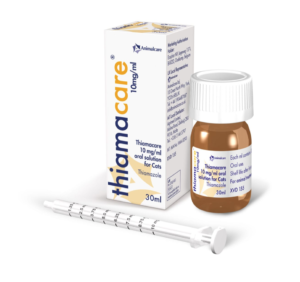 30ml bottle of thamacare used to treat hyperthyroidism in cats