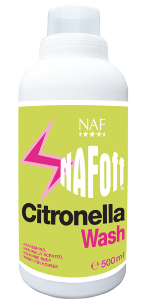 500ml bottle of naf off citronella wash for horses