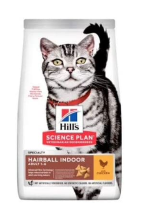 bag of hill's adult feline hairball dry cat food