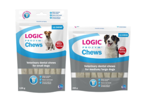 pack of 15 logic prozym dental chews for dogs