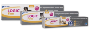boxes of logic firm digestive supplement for dogs and cats