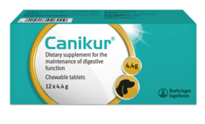 pack of canikur dietary supplement tablets for dogs