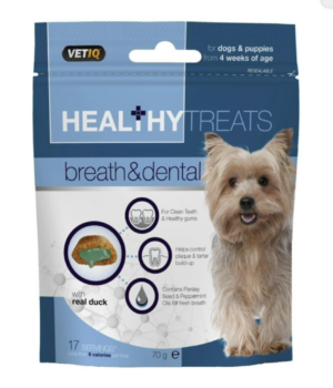 pack of healthy dental treats for dogs by vetiq