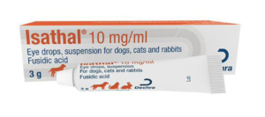 tube of isathal eye ointment for dogs cats horses