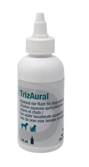118ml bottle of trizaural ear cleansing solution